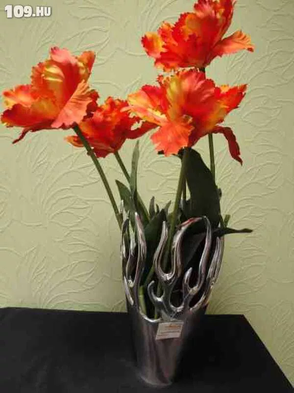 Váza, lángnyelves   35 cm magas